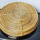 Rattan and brass basket, Italy, 1970