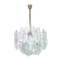 Large frosted glass chandelier from Murano by Kalmar, Austria, 1960s.