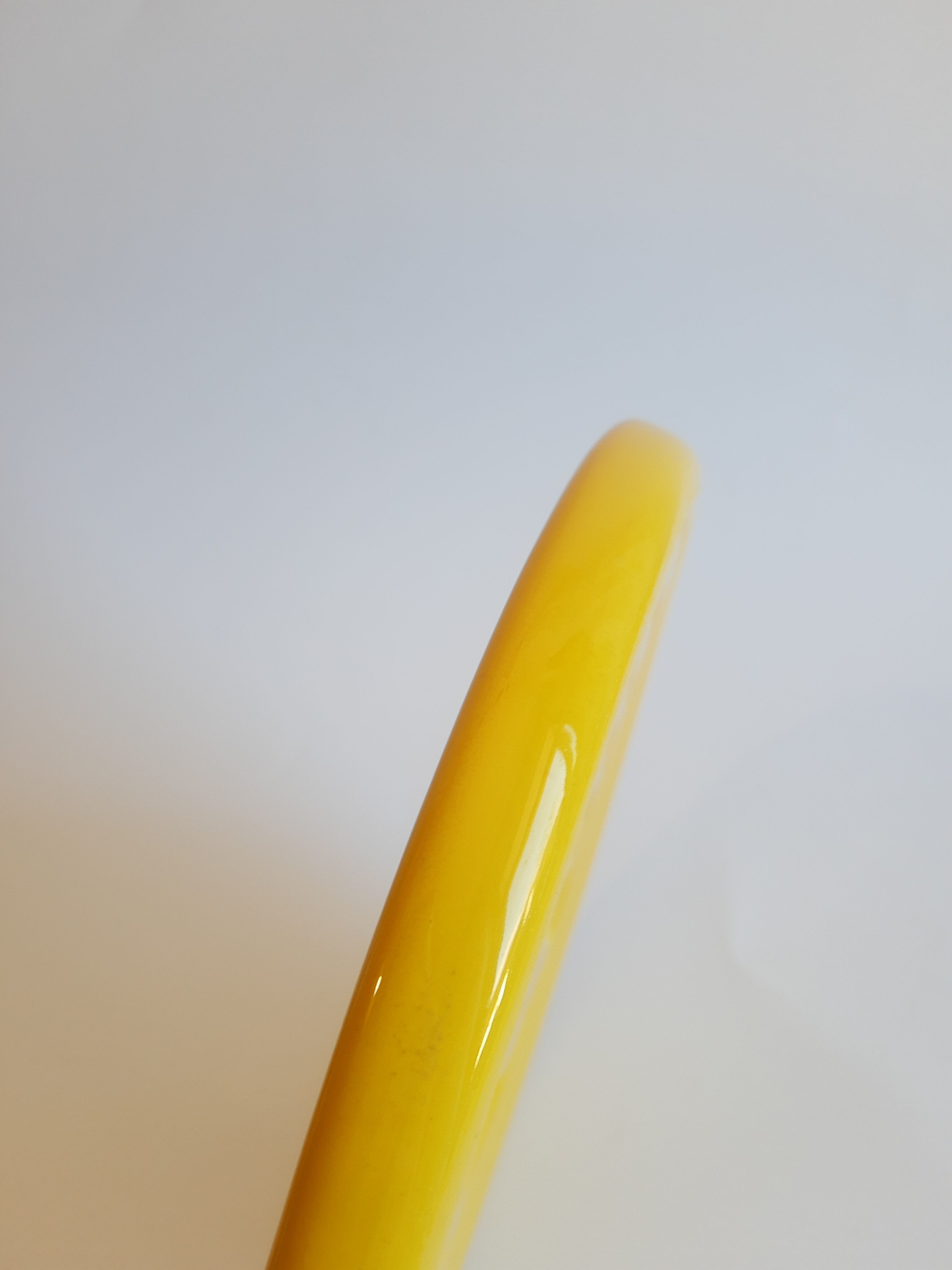 Vintage art deco duck yellow slip coaster