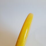Vintage art deco duck yellow slip coaster