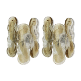 Pair of large wall sconces by Kalmar, Austria, 1960s.