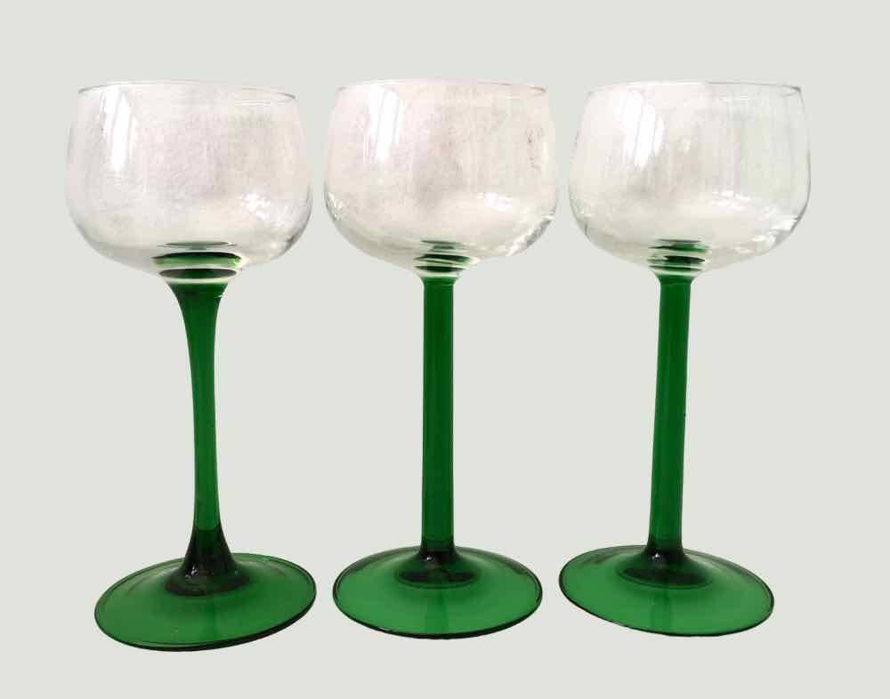 Set de 8 verres à vin d’Alsace