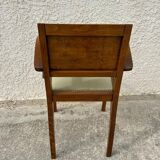 Pair of green velvet bridge armchairs