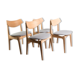 Set of 4 danish chairs from 1960