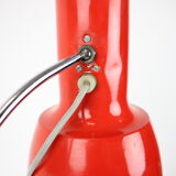 Mid-century red table lamp designed by Josef Hůrka for Napako, 1970's.