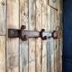 Oak wall-mounted coat rack