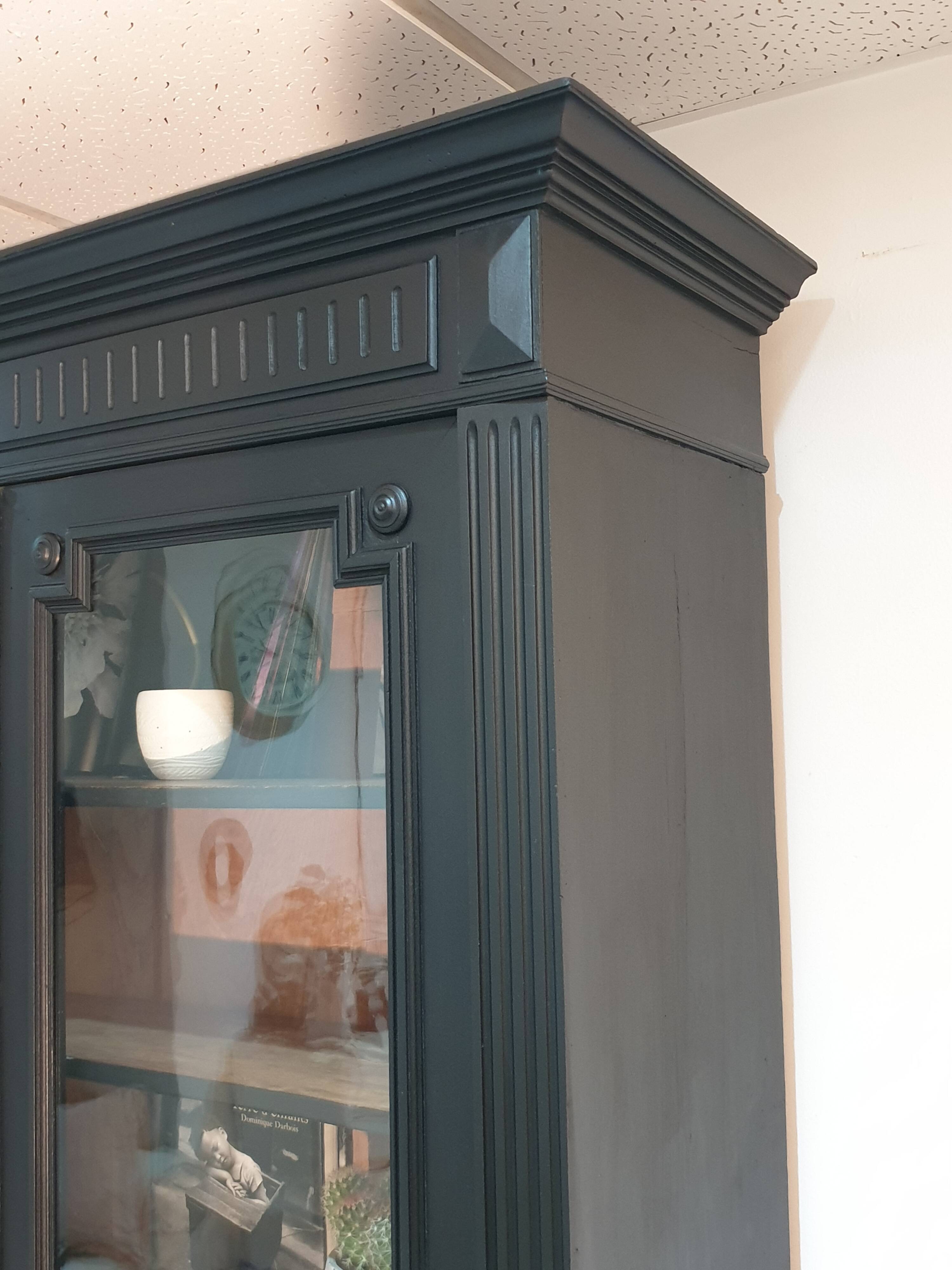 Showcase library cabinet of curiosities black Napoleon III