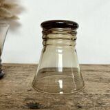 5 small smoked glasses