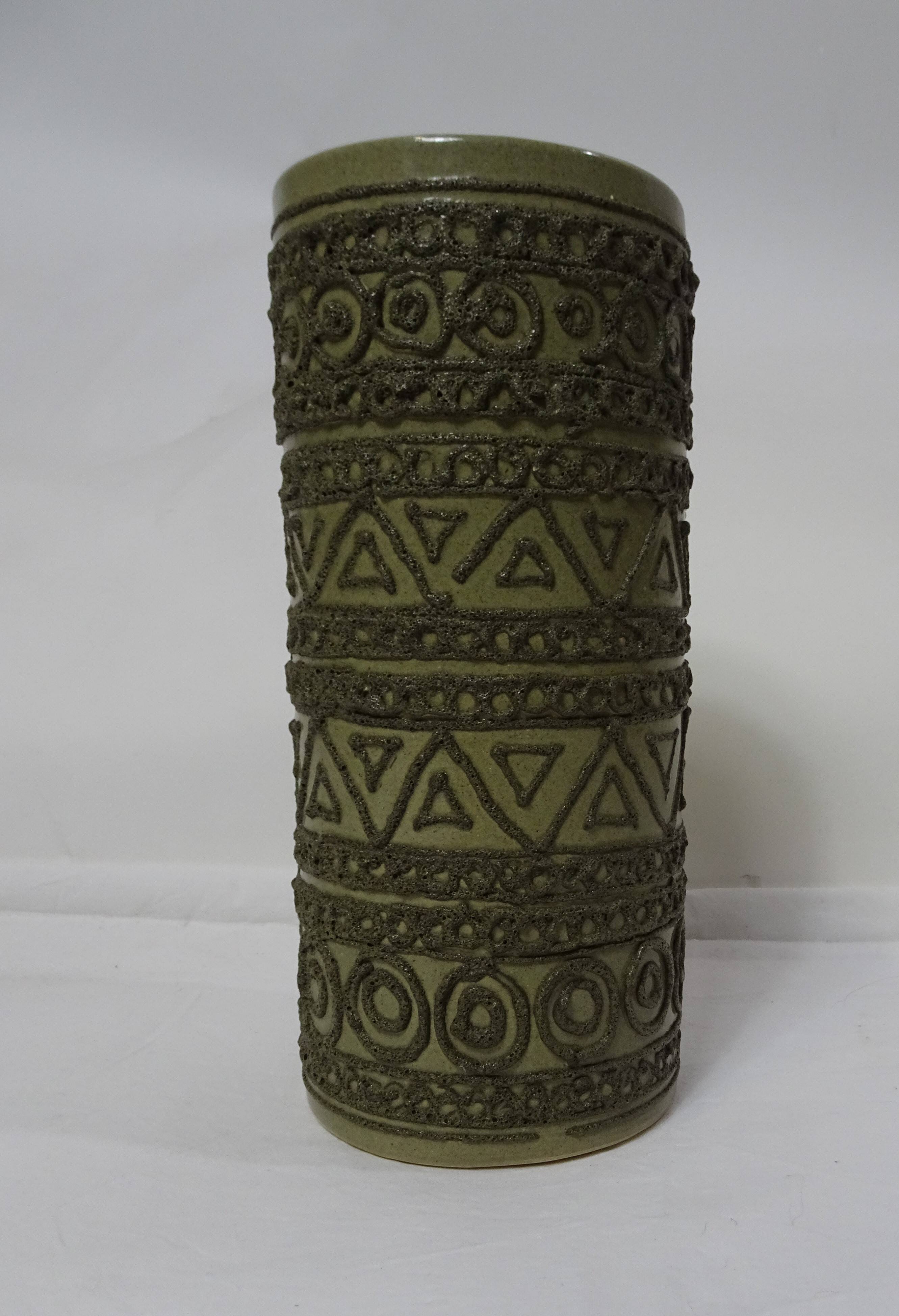 Vase vintage années 70' vert