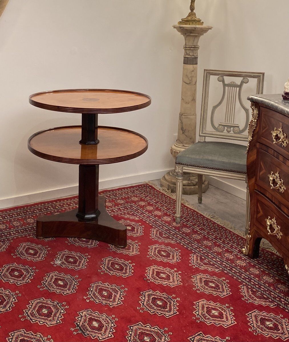 Gueridon In Mahogany of Empire 19th century
