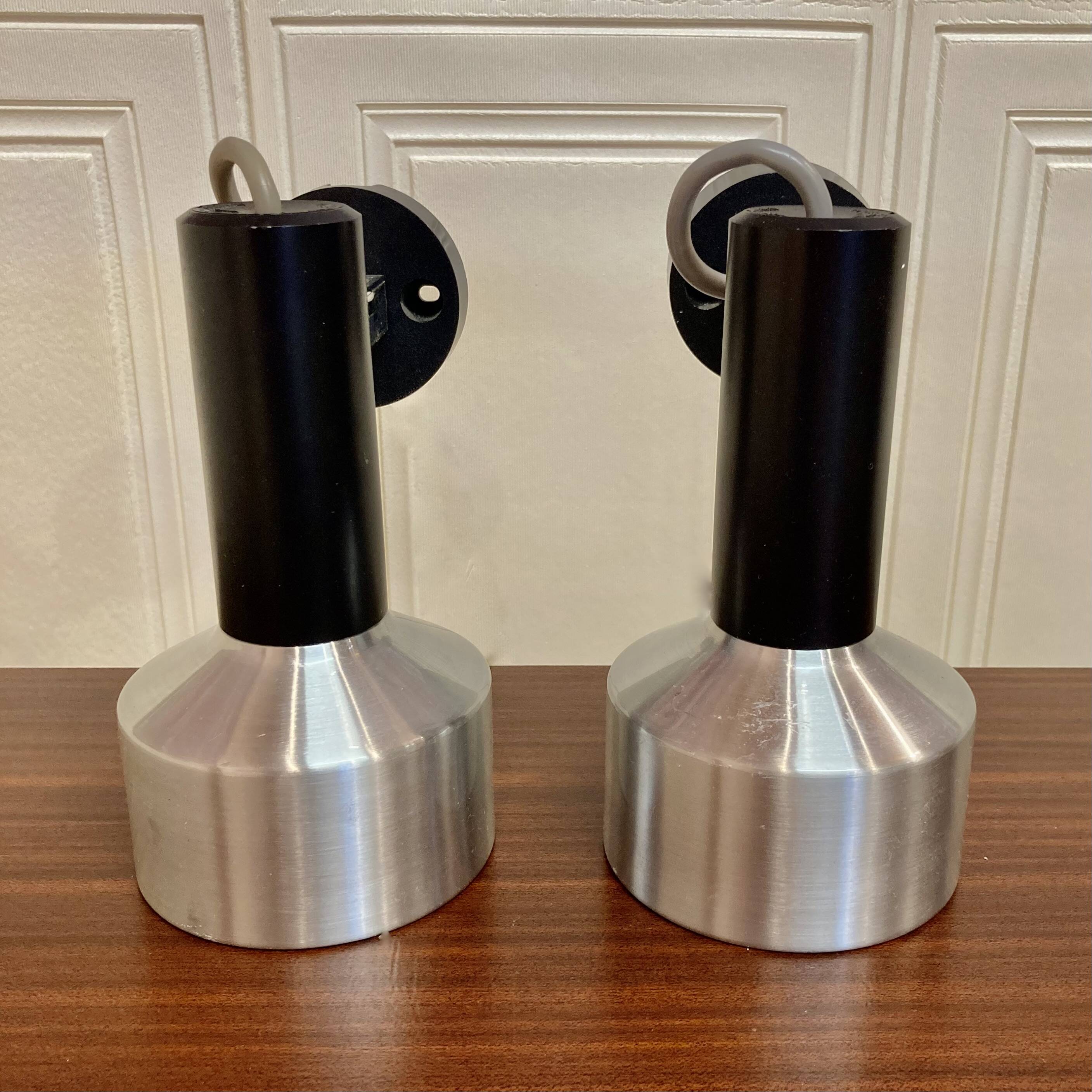 PAIR OF MODULAR SCANDINAVIAN DESIGN WALL LIGHTS 1960.