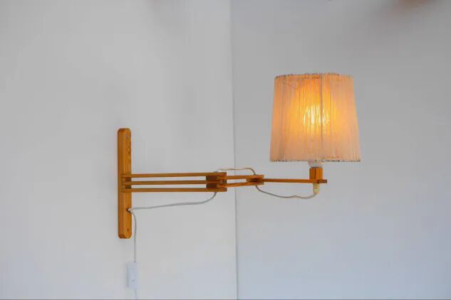 Mid-century Modern Scandinavian Accordion Wall Lamp, 1970s