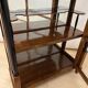 Biedermeier Vitrine in Walnut & Brass with Three Sides Glazed, South Germany, 1830
