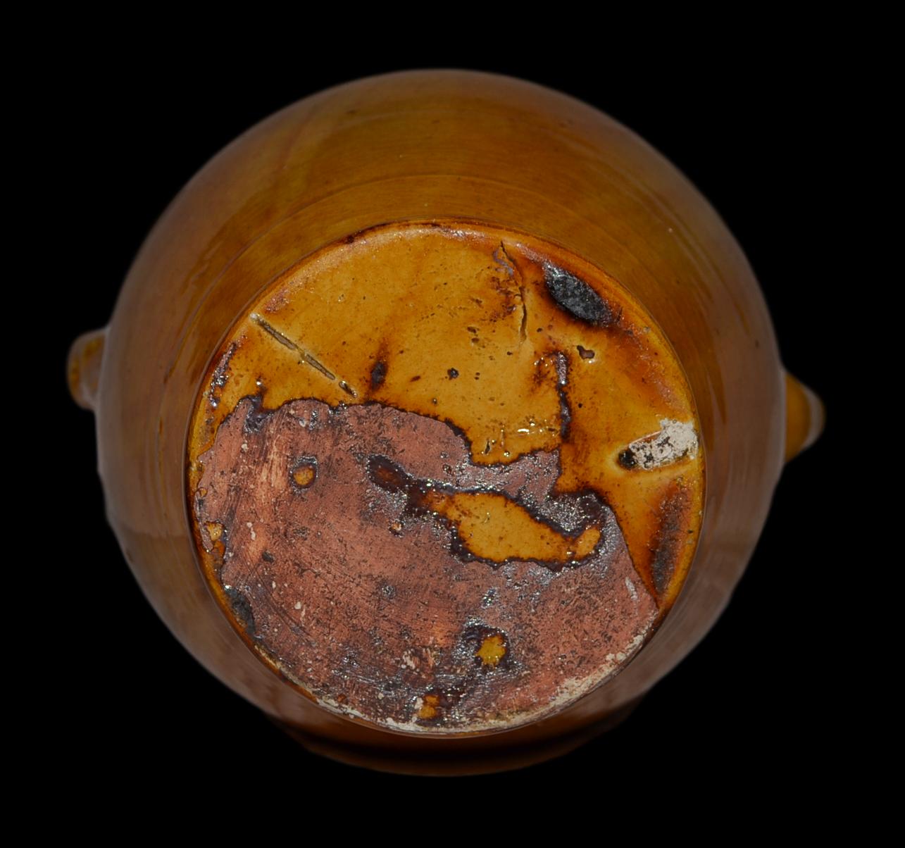 Gargoulette or pitcher in water in Earth enamelled Dieulefit 1930