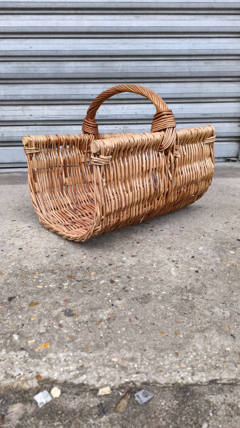 Wicker log basket 1970