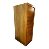 Vintage curtain wardrobe / archive cabinet with file supports