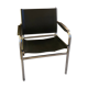 Tubular armchair and vintage skaï