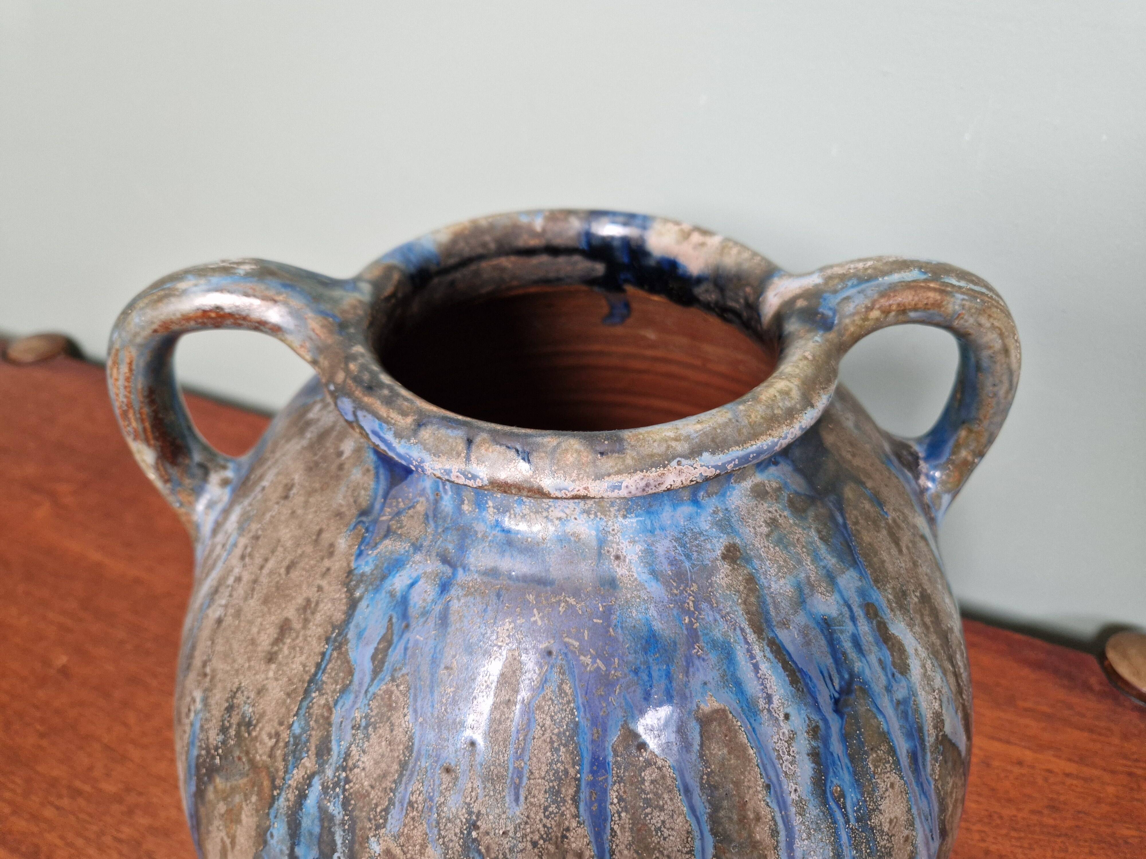 flamed stoneware vase, Roger Guérin (Bouffioulx, Belgium)