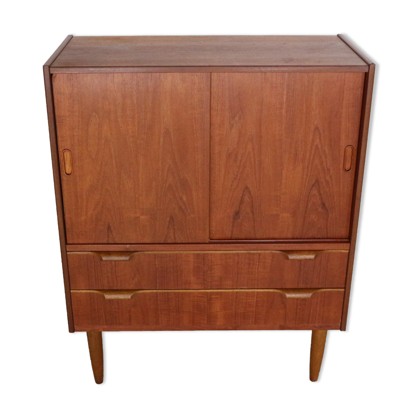 Mid- century modern  teak bookcase, cabinet, 1960 Denmark