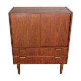 Mid- century modern  teak bookcase, cabinet, 1960 Denmark