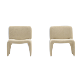 Set of 2 teddy armchairs 70s Italy