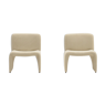Set of 2 teddy armchairs 70s Italy