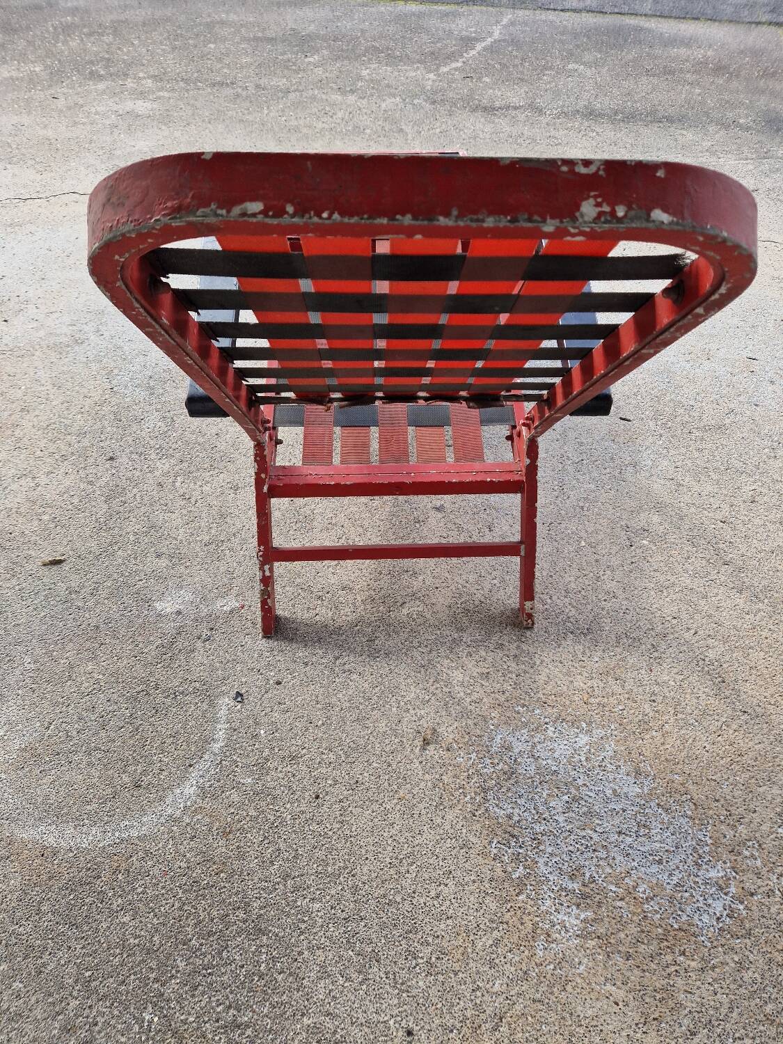 Deck chair from the deck of the liner France