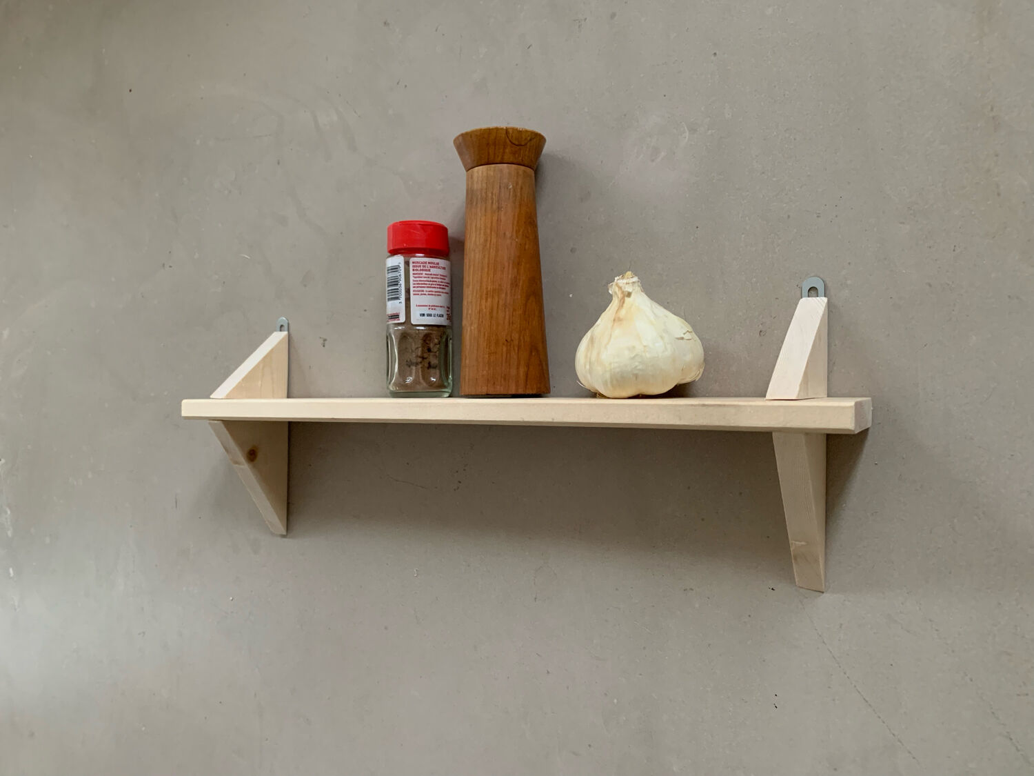 Pine wall shelf
