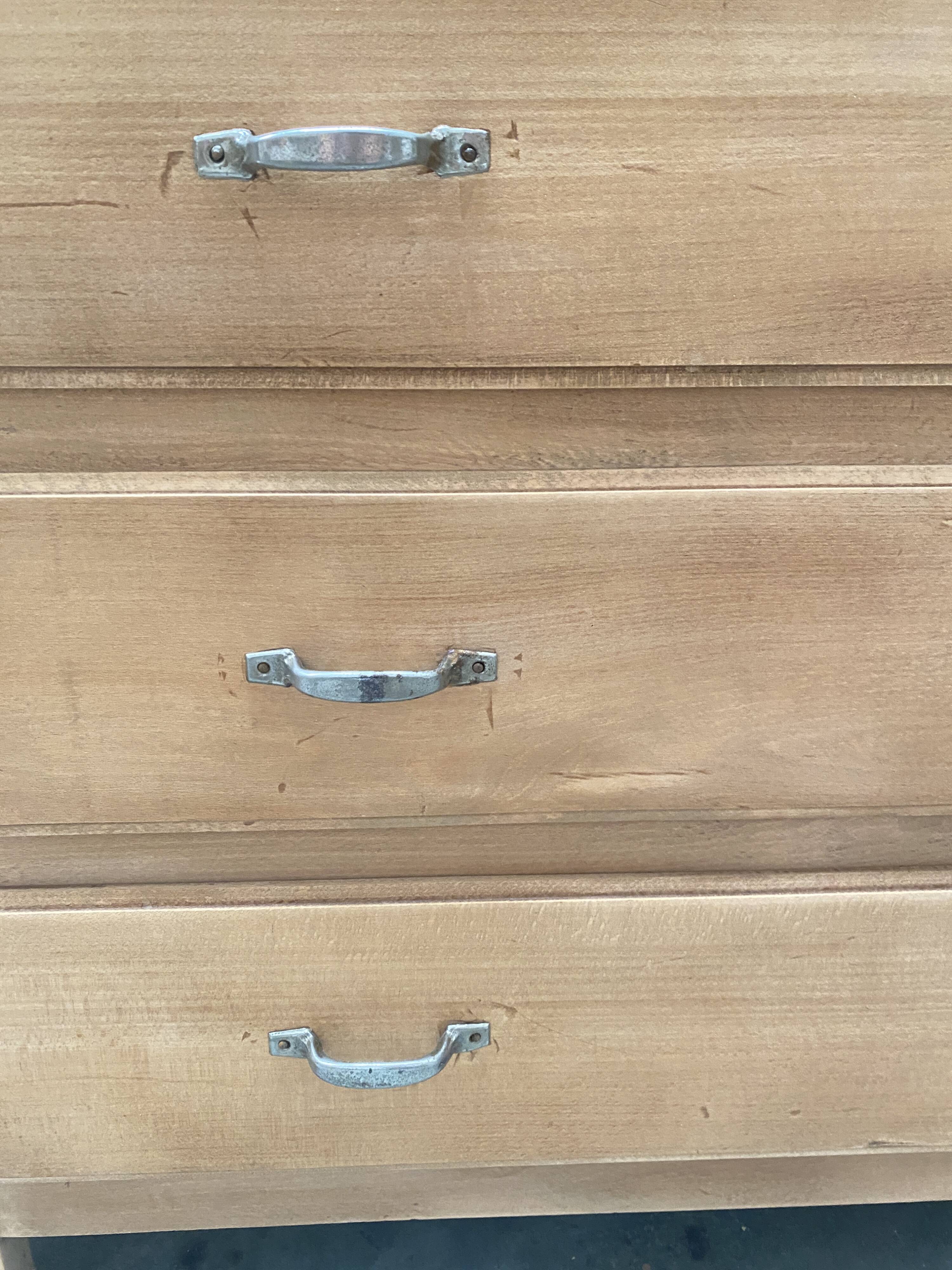 Large renovated antique chest of drawers