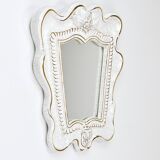 Art Deco Wall Mirror Theatre in Terracotta by Gmundner Keramik, Austria, 1930s