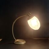 Vintage Art Nouveau French 1930s brass table lamp