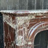 Louis XIV style fireplace in Levanto marble circa 1880