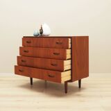 Teak chest of drawers, Danish design, 1970s, production: Denmark