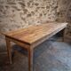 Antique French farmhouse dining table 225 cm – oak and poplar – rustic country table from around 1900