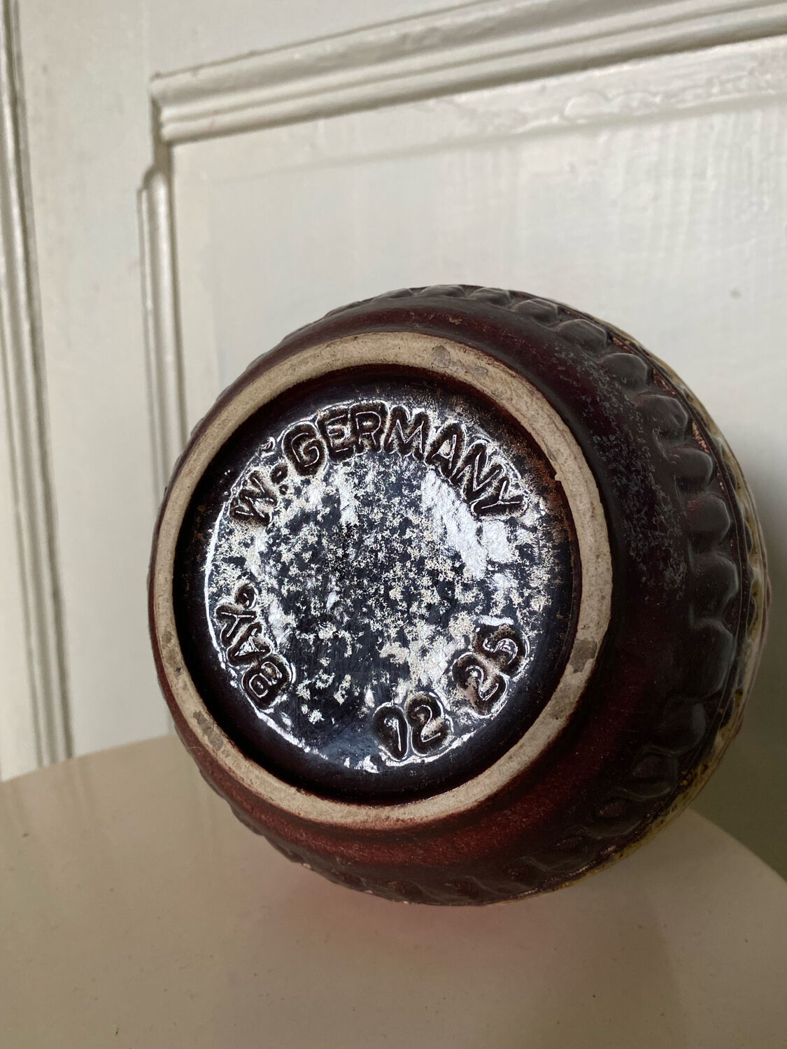 Vase Bay Scheurich Fat Lava West Germany 12 25