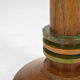 Pair of art deco lamps in wood and patinated bronze around 1930