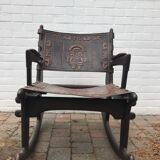 Rocking chair by Angel Pazmino 1960 for Muebles de Estilo