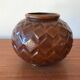 Art Deco vase in enamelled cast iron.