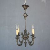 Gloss metal silver style Louis XVI