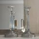 Antique glass candlesticks