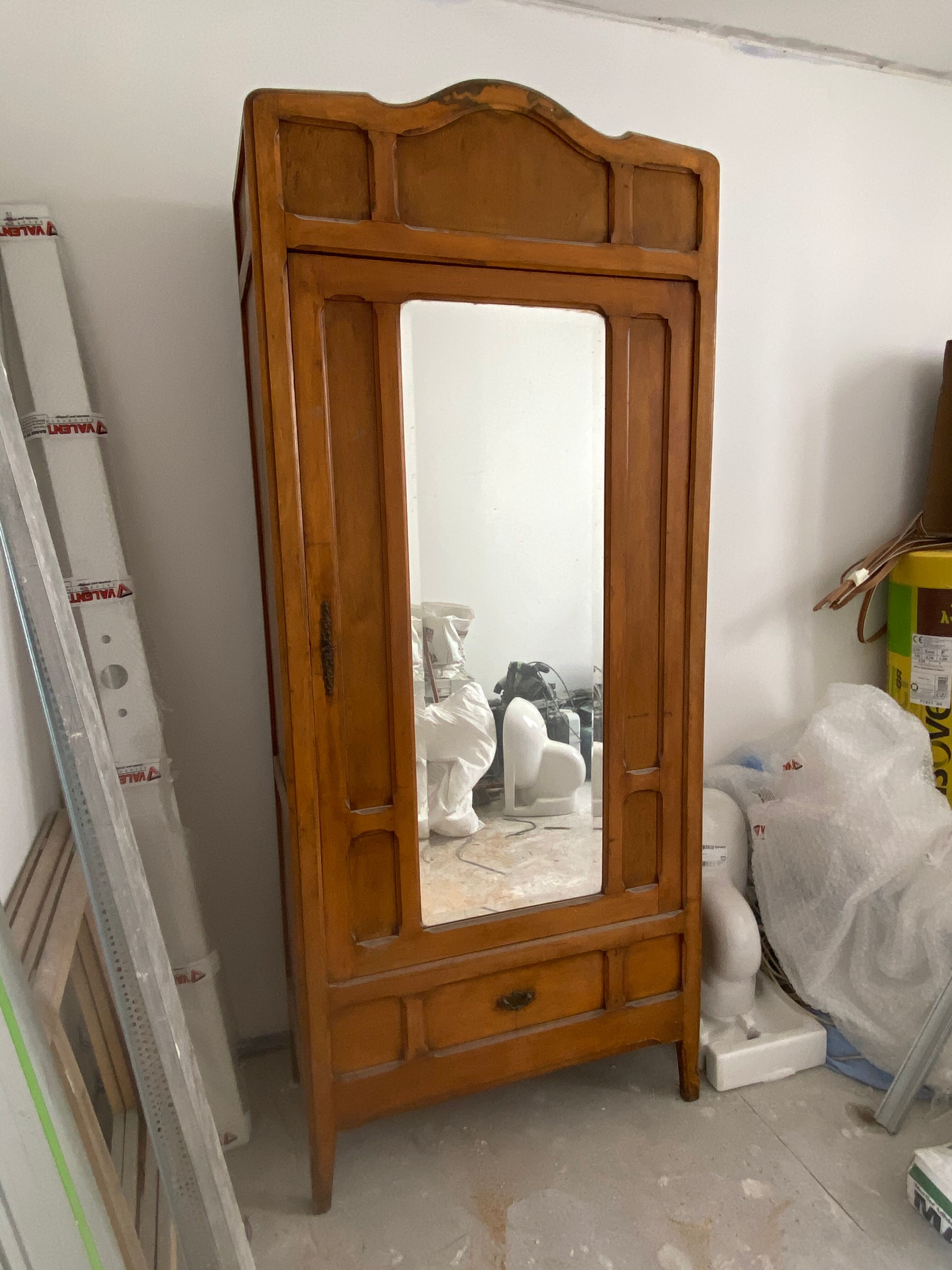 Parisian wardrobe with mirror