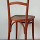 Chaise de bistrot art-nouveau en bois courbé