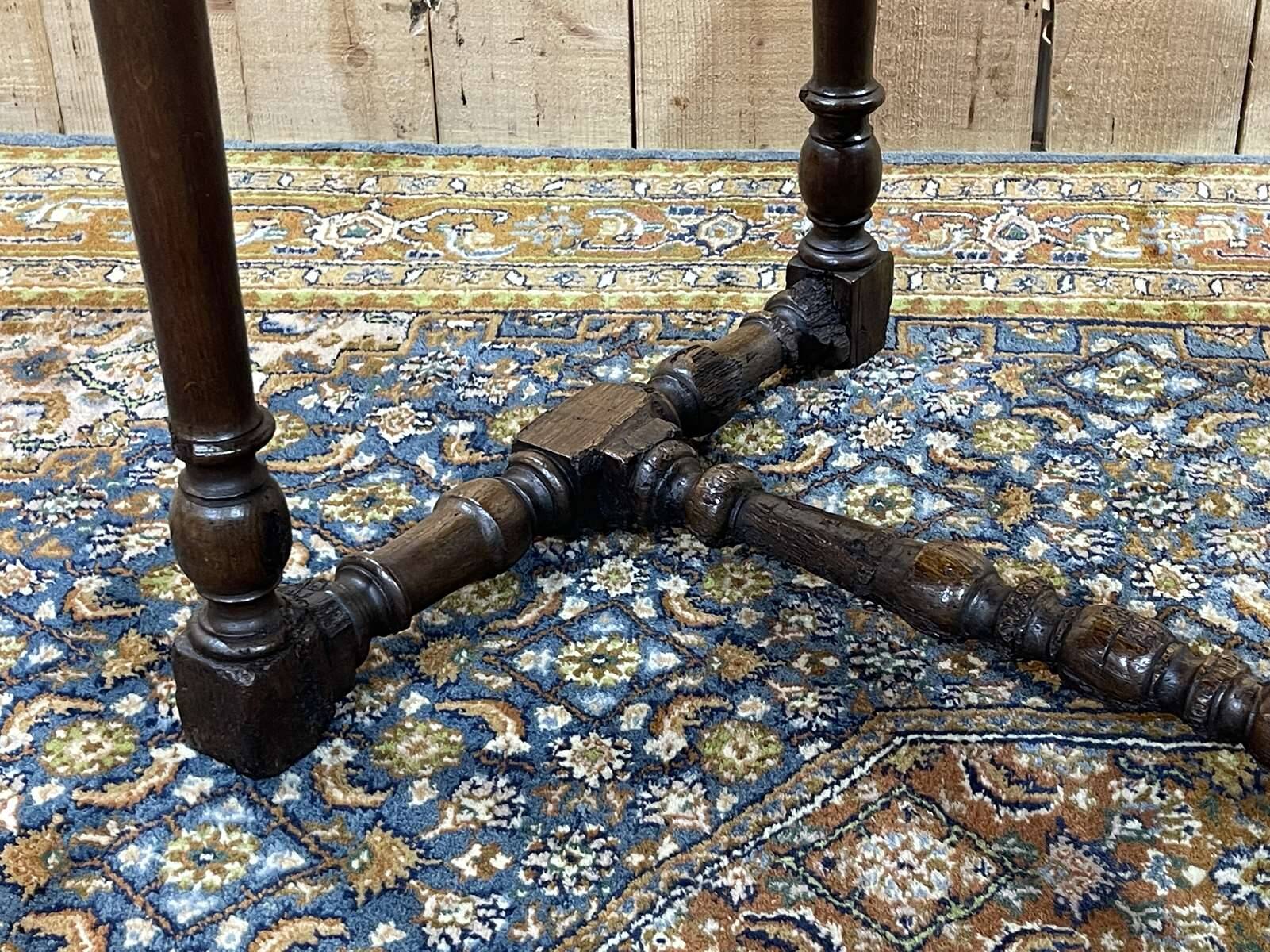 19th century oak side table