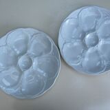 Porcelain oyster plate – set of 4