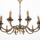Brass chandelier