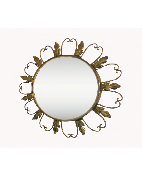 Mirror Sun " Witch's Eye " 50s. Deknudt * Hollywood Regency * Vintage