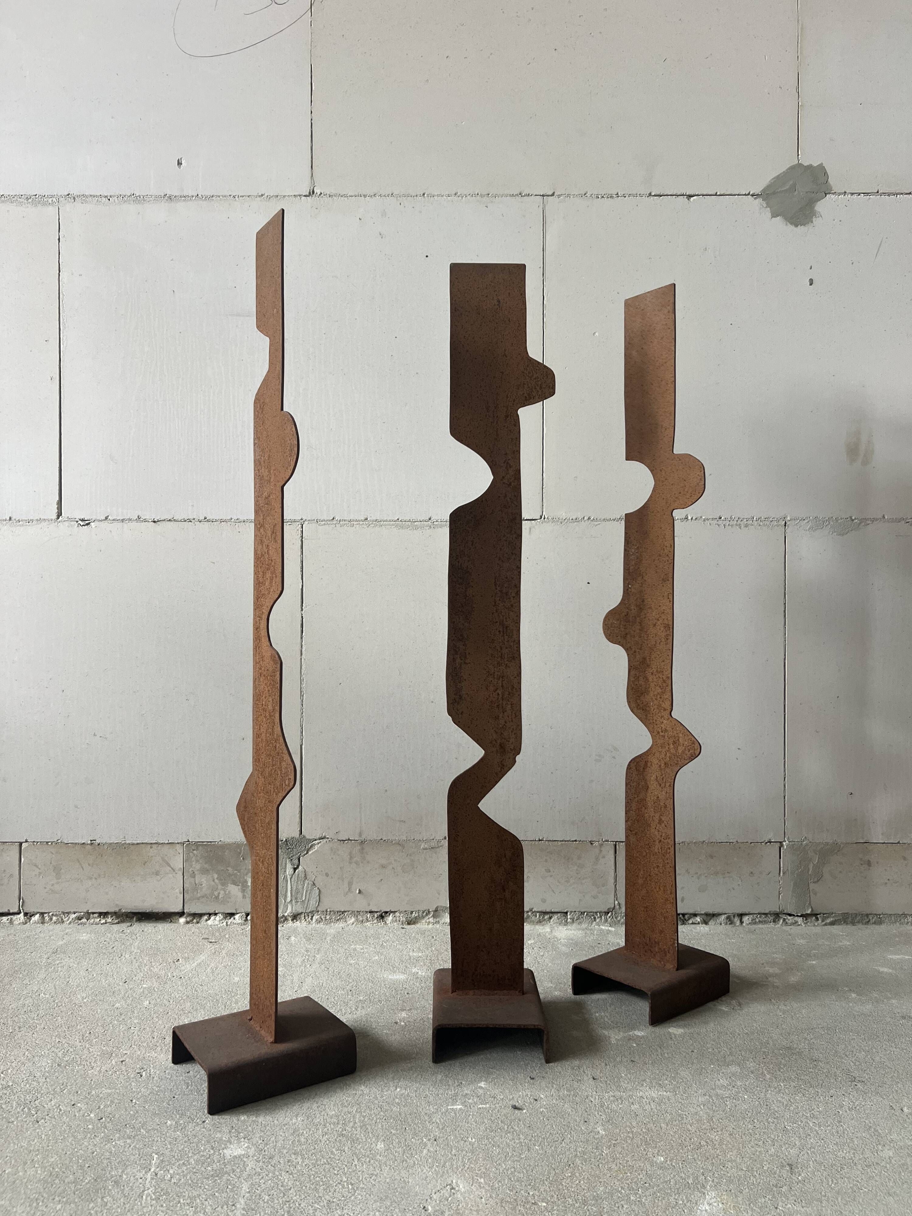 Abstract Steel Sculpture, Netherlands, 1970s