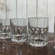 Set of 6 crystal whisky tumblers from Baccarat, Rotary model.