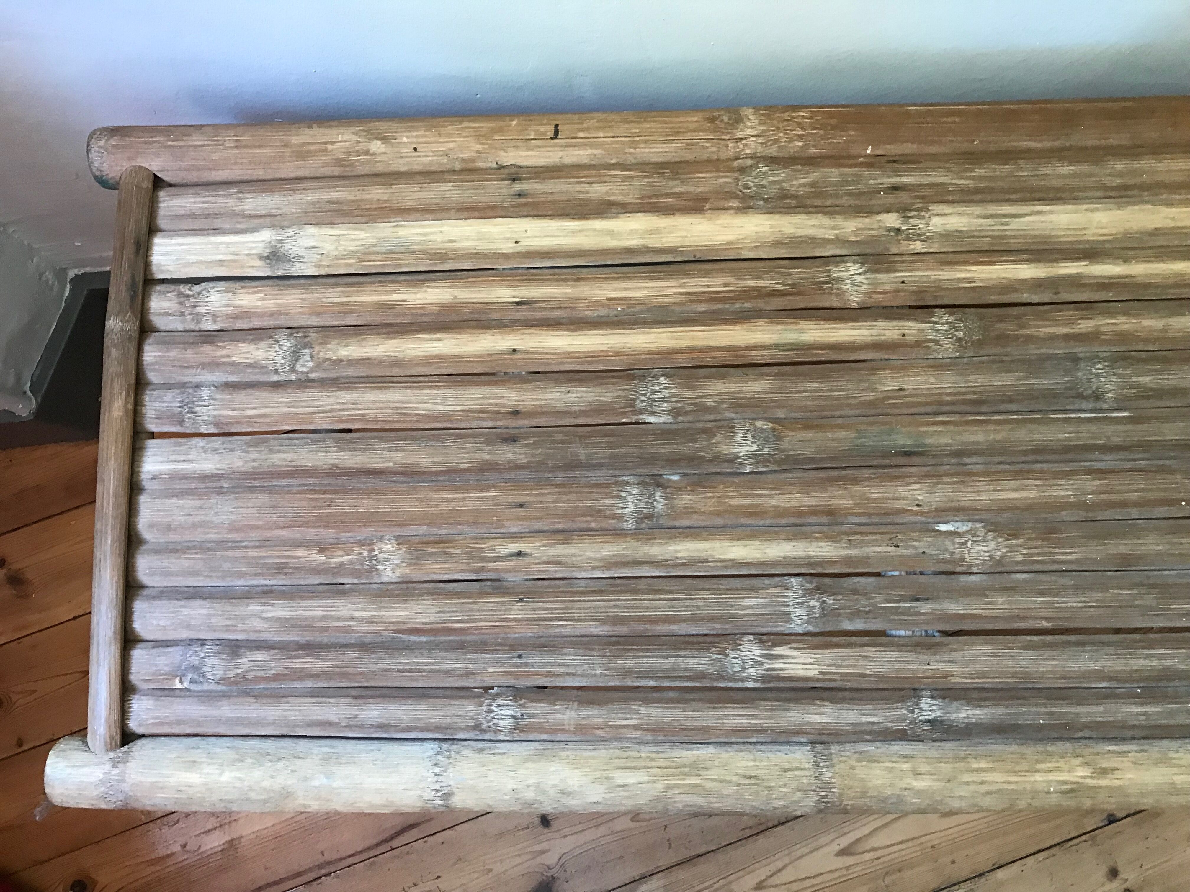 Bamboo bench
