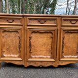 Buffet Louis XV époque 19ème en bois chêne massif